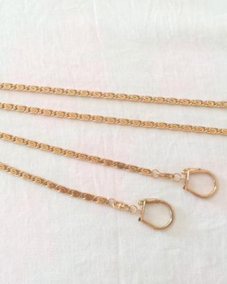 Catenella catena portachiavi Vintage lux dorata