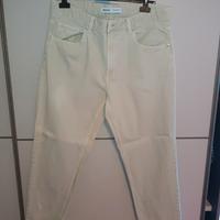 Jeans Straight Leg Crema 
