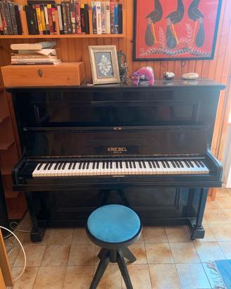 Pianoforte Verticale KRIEBEL BERLIN con Sgabello