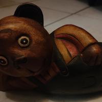 Ferma porta in legno 