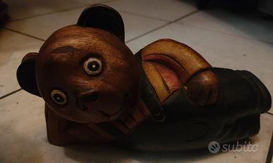 Ferma porta in legno 