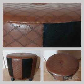 Pouf/Sgabello robusto e resistente con rotelle 