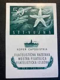 Trieste B 1952 Foglietto della Mostra Filatelica