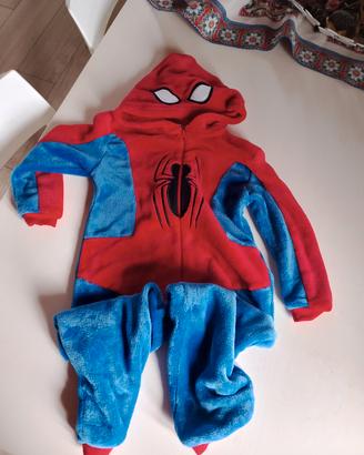 tuta intera spiderman ciniglia 