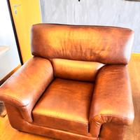 Poltrona o coppia Delta Salotti vera pelle 2021