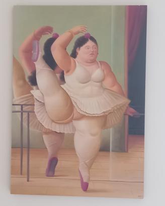Botero quadro in copia -La ballerina alla sbarra