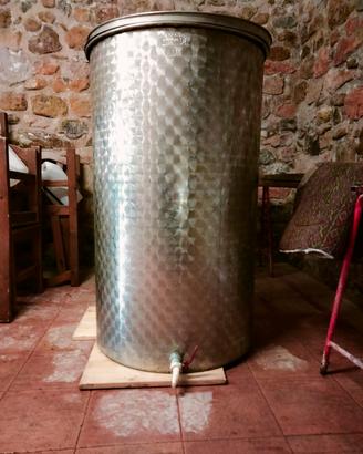 tina acciaio 500 litri