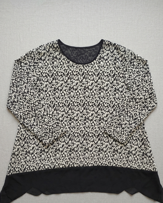 Maglia donna fantasia zebrata 3XL - Made in Italy