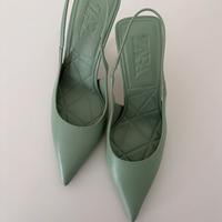 Scarpe con tacco alto in pelle vera Zara, n 37
