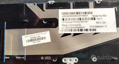 Tastiera HP P/N 837549-061 / 827028-061