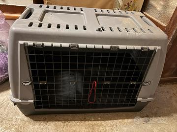 Trasportino gabbia per cani auto