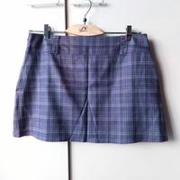 Mini gonna Benetton viola e celeste morbida tg46IT