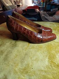 Scarpe décolleté in vero coccodrillo  The Saddler