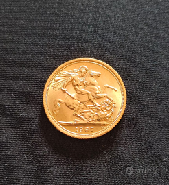 Sterlina d'oro Elisabetta II 1967