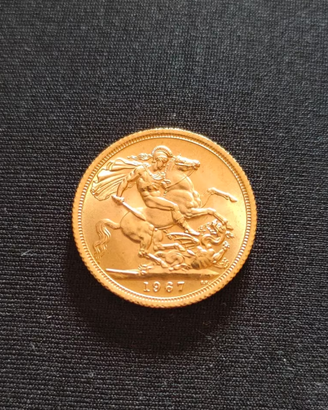 Sterlina d'oro Elisabetta II 1967