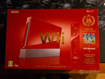 Nintendo Wii Rossa 25th Anniversary Mario Bros.