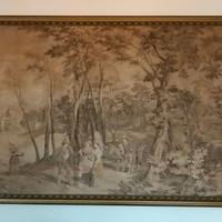 Grande arazzo con cornice dorata