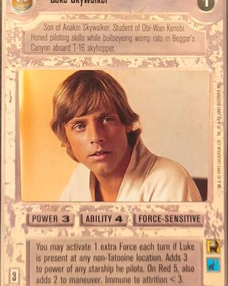 Star Wars CCG Decipher Premiere 1995: collezione