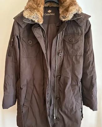 Canadiens Parka piumino naturale marrone donna