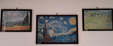 Quadri  cornici Wengé con puzzle Van Gogh