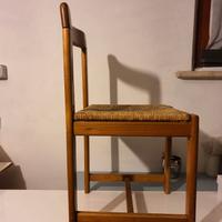 6 Sedie in Legno e Paglia