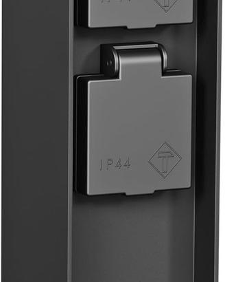 Presa da giardino a colonna per esterni IP44, 23cm