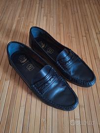 Mocassini neri "Penny Loafer" - Uomo - Vera Pelle