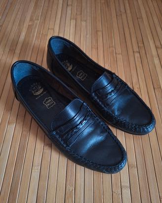 Mocassini neri "Penny Loafer" - Uomo - Vera Pelle