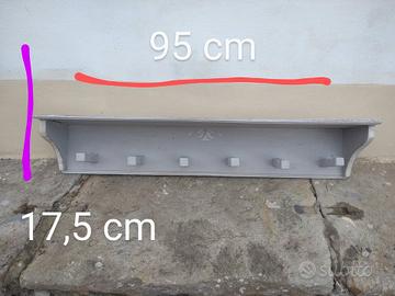 mensola con attaccapanni primi del '900-