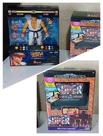 Street Fighter II Ryu fig + Ryu & Ken Diorama Sega