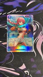 One Piece Card Rebecca OP10-058 SR AA Alternate Ar