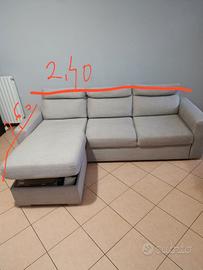 divano letto con penisola 