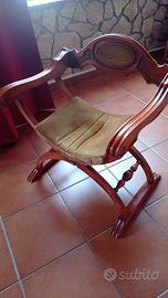 Sedia Savonarola Vintage