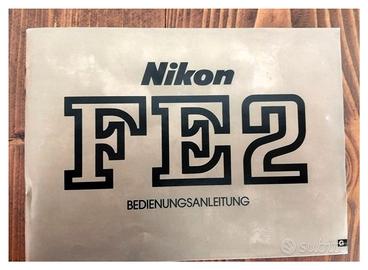 nikon  fe 2 libretto istruzioni in tedesco