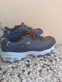  skechers nero/oro donna sportive 39 D'Lites 