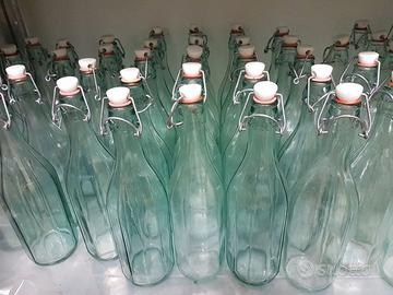 N° 60 Bottiglie Vetro 0,75 CL con tappo meccanico