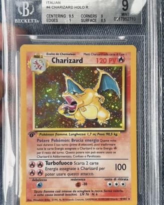 Carta pokemon prima edizione.