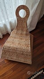 sedia a dondolo in vimini ikea