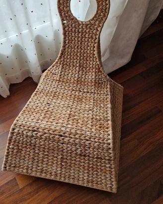 sedia a dondolo in vimini ikea