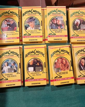 Agatha Christie VHS n.8 pezzi 