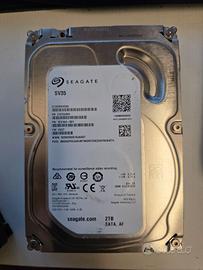 Hard Disk Seagate 2TB SV35 Zero ore come nuovo