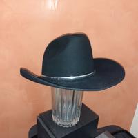 Cappello americano stile COW BOY in feltro nero