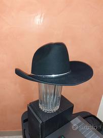 Cappello americano stile COW BOY in feltro nero