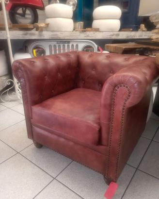 POLTRONA NUOVA ORIGINALE CHESTER PELLE