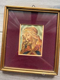 Stampa incorniaciata del Dettaglio della Madonna