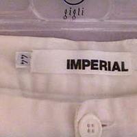 Pantalone Imperial uomo bianco tg 44 cotone