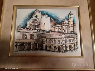 Quadro dipinto a mano.. lastra laminata in argento