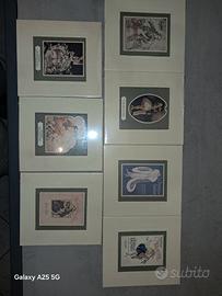 Lotto 7 Stampe Vintage Stile Liberty / Art Déco