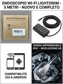 Endoscopio Wi-Fi Lightswim 5m per Smartphone