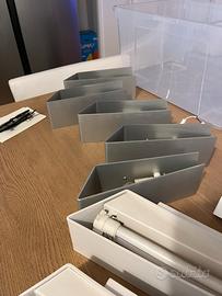 Set di 8 luci applique alluninio